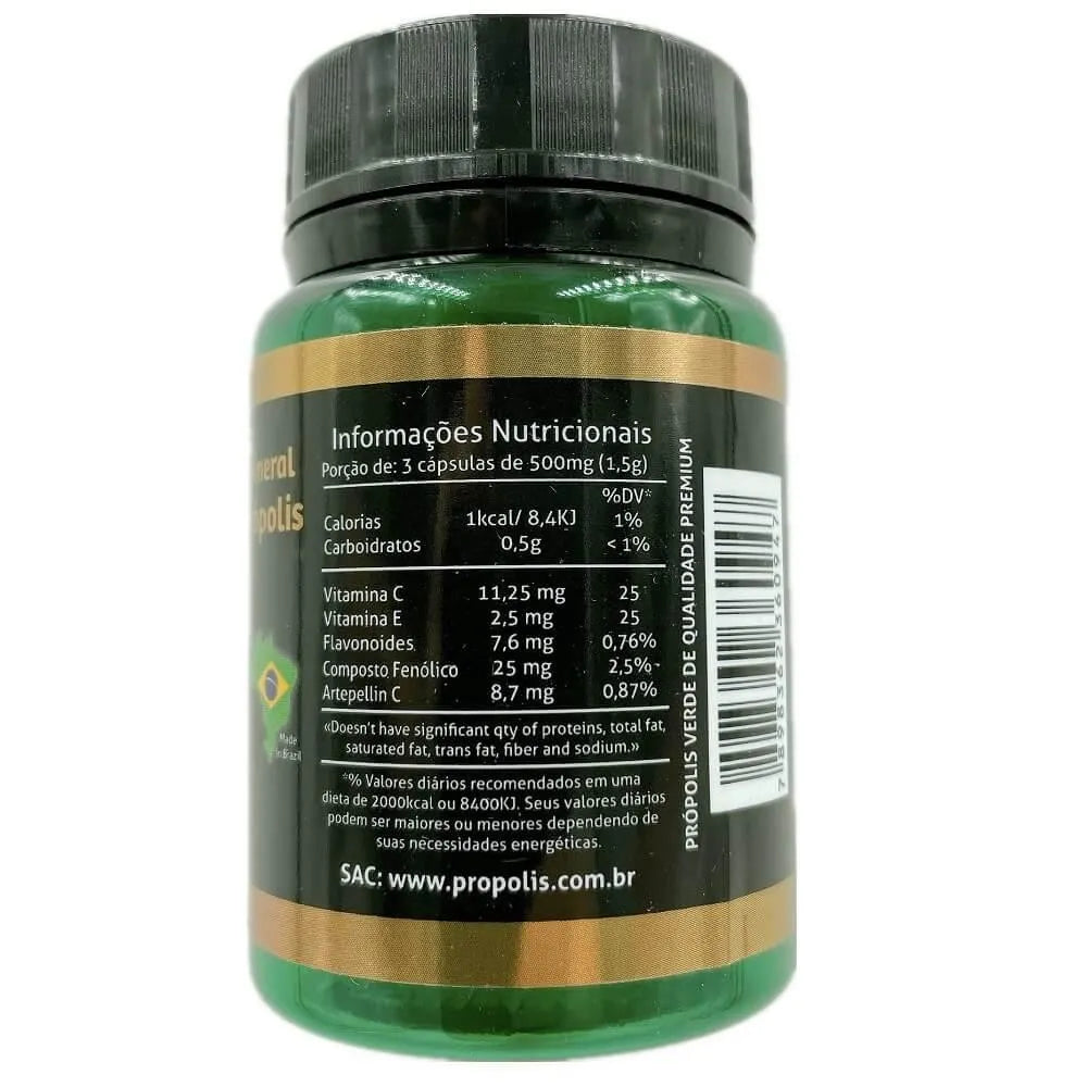 Wax Green Bee Propolis 500mg (60 Capsules) - Buy at New Green Nutrition
