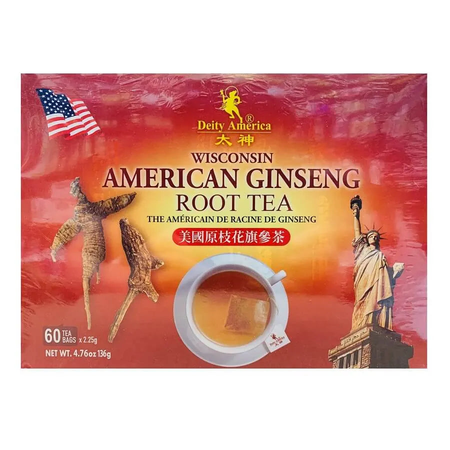 Wisconsin American Ginseng Root Tea (60 Tea Bags) - Buy at New Green Nutrition