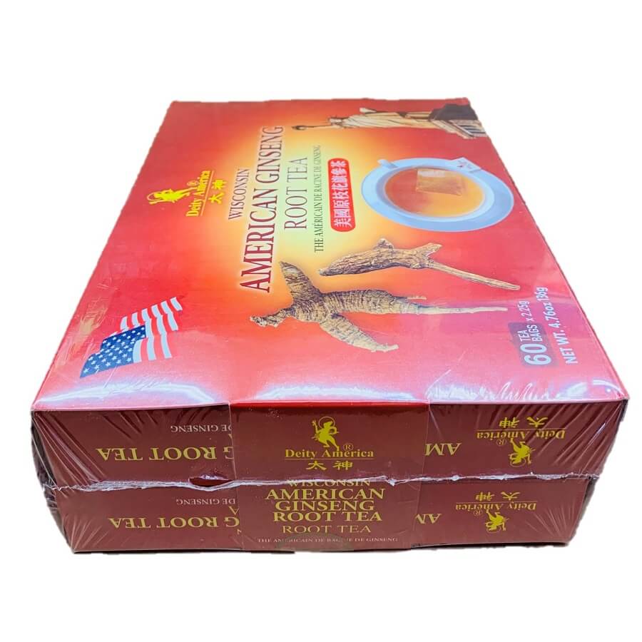 Wisconsin American Ginseng Root Tea (60 Tea Bags) - Buy at New Green Nutrition