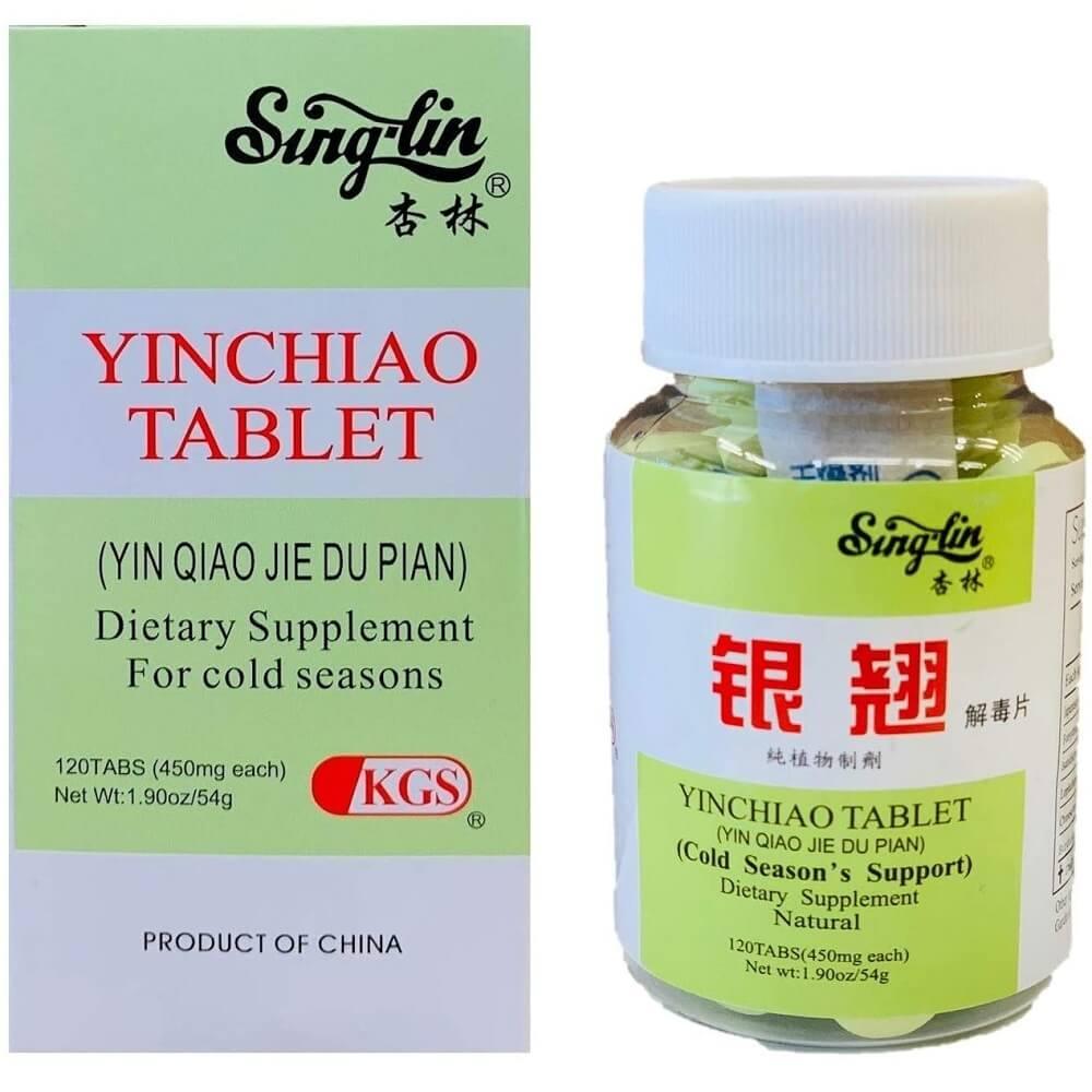 Yinchiao Tablet, Herbal for Cold Seasons Relief (120 Tablets) - Buy at New Green Nutrition