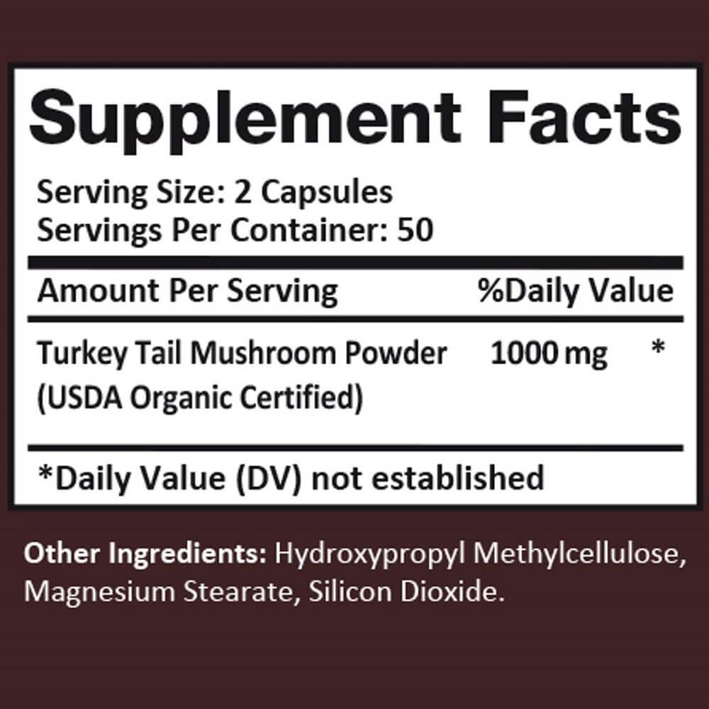 YongWell Turkey Tail, Premium Immune Support Mushroom (100 Veggie Capsules) - Buy at New Green Nutrition
