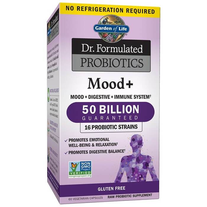 Garden of Life Dr. Formulated Probiotics Mood+ (60 Veggie Capsules) - Buy at New Green Nutrition