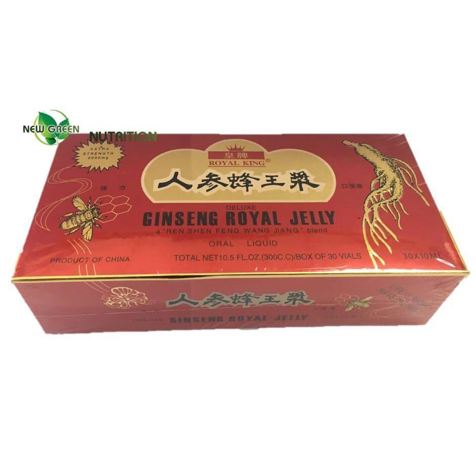 Royal King Ginseng Royal Jelly Extra Strength 2000mg (30 Vials X 10ml) - 3 Boxes - Buy at New Green Nutrition
