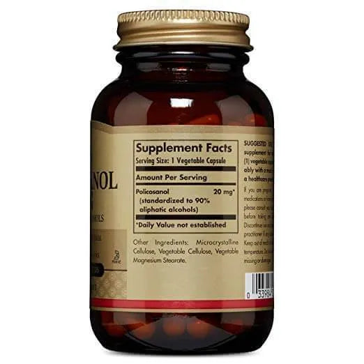 Solgar Policosanol 20mg (100 Vegetable Capsules) - Buy at New Green Nutrition